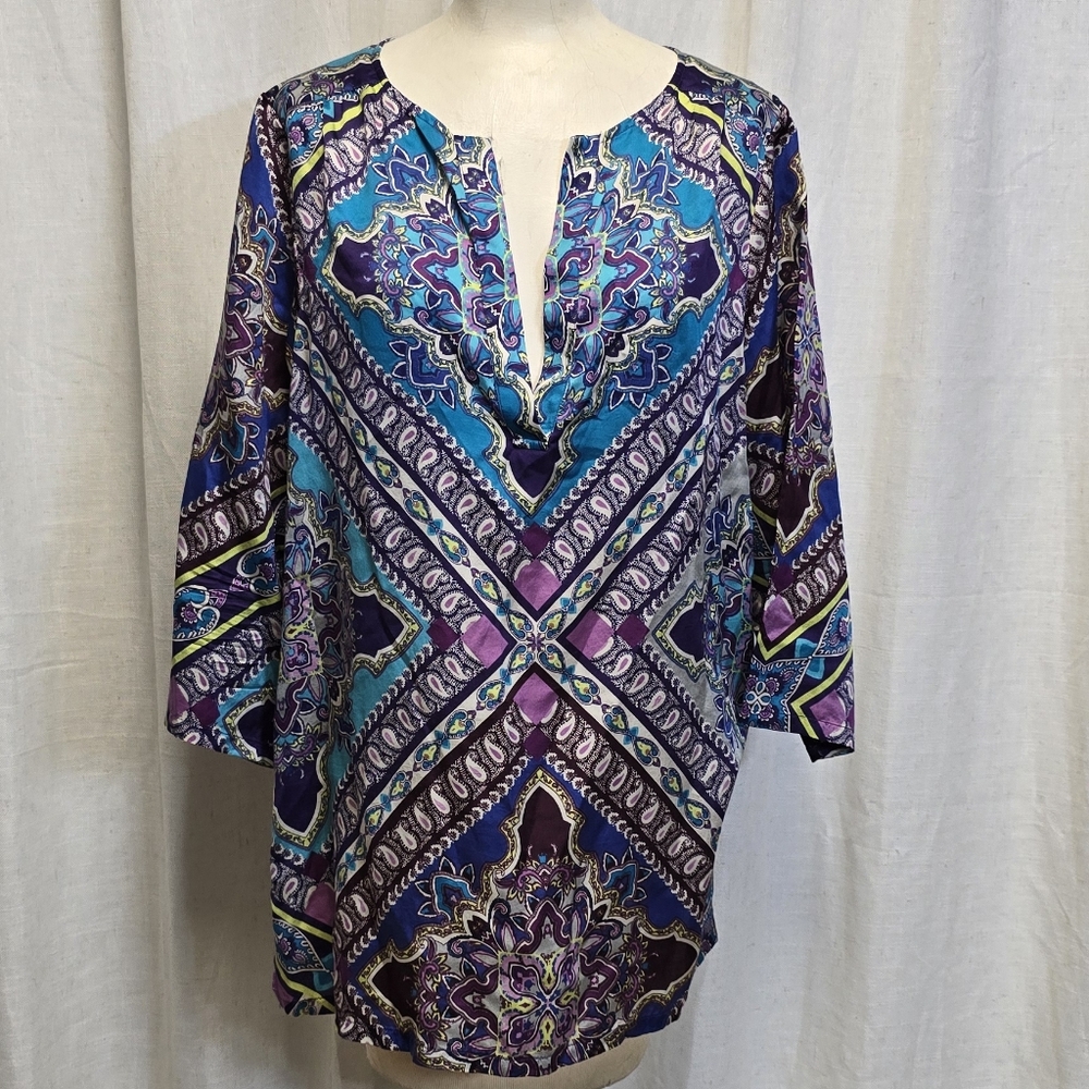 Tommy Bahama Multicolor Patterned Top